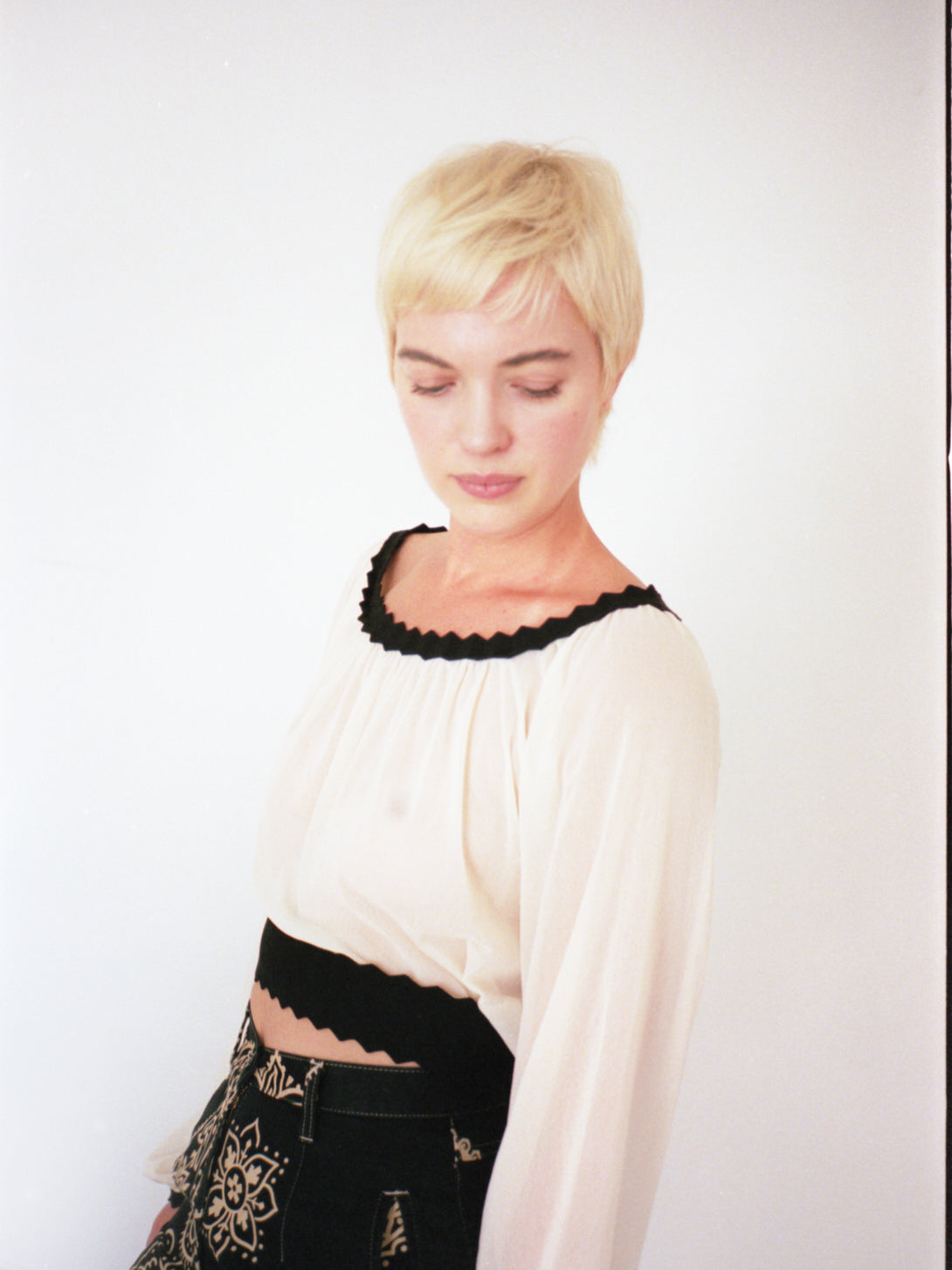 Jean Paul Gaultier Zigzag Mesh Top