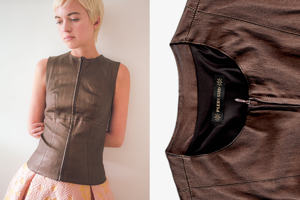 Plein Sud Leather Gilet