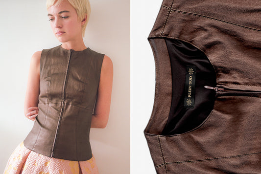 Plein Sud Leather Gilet
