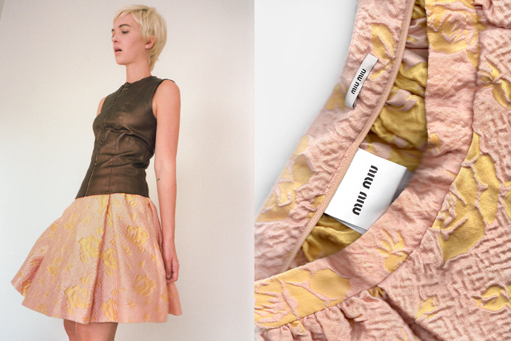 Miu Miu Roses Skirt