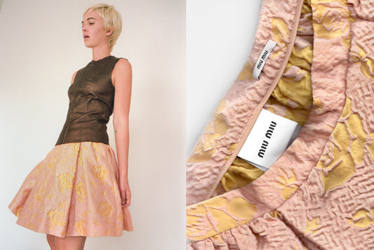 Miu Miu Roses Skirt