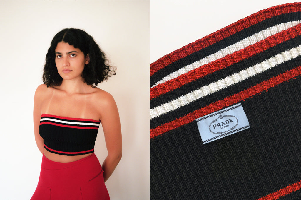 Prada Strapless Top
