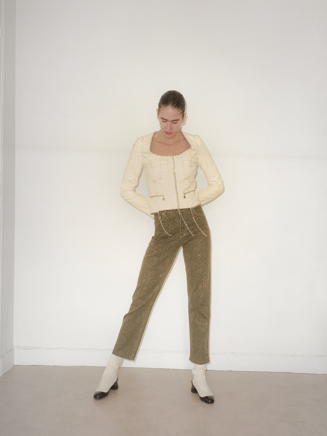 Cavalli Gold Pants