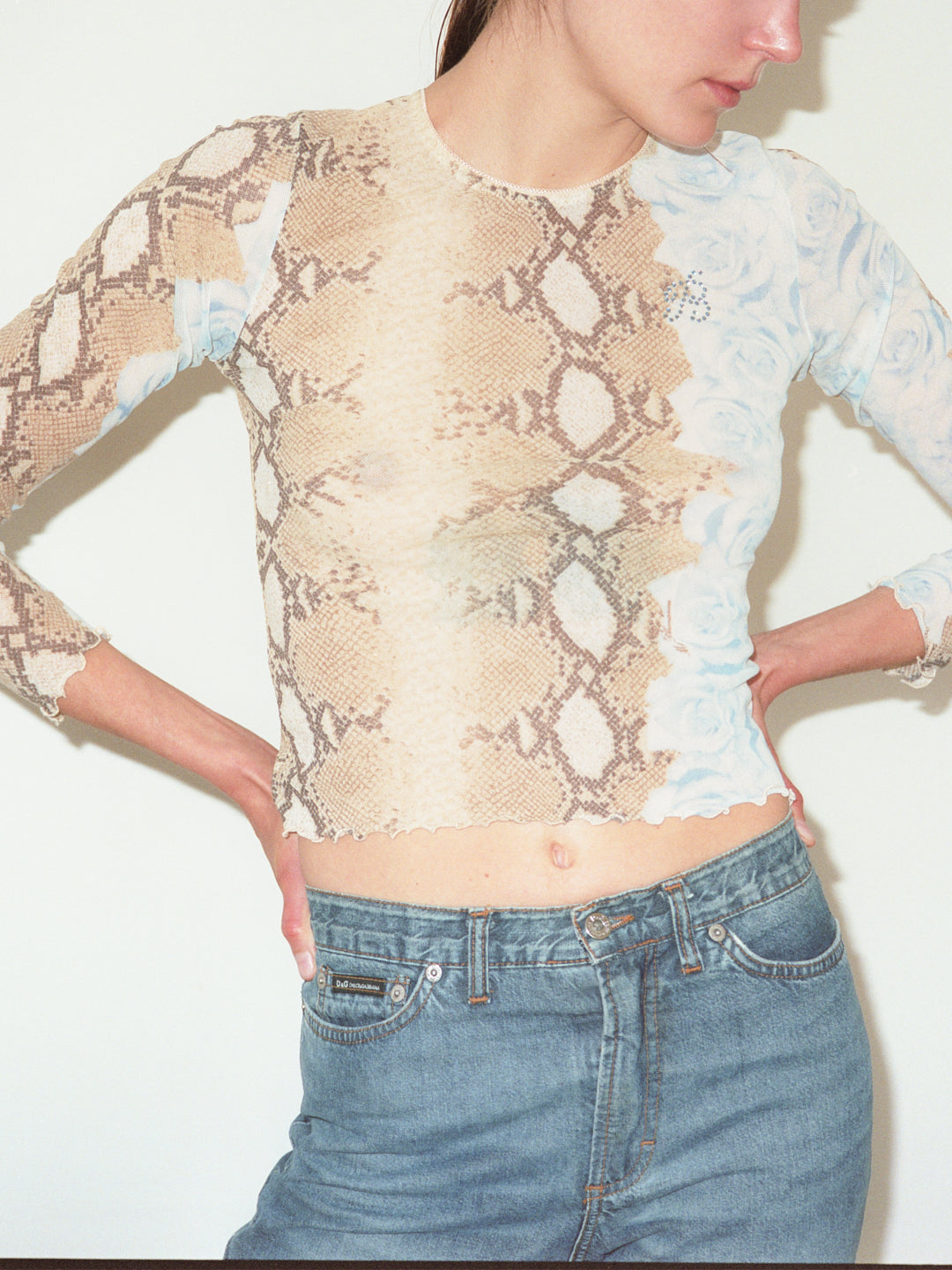 Blumarine Mesh Top