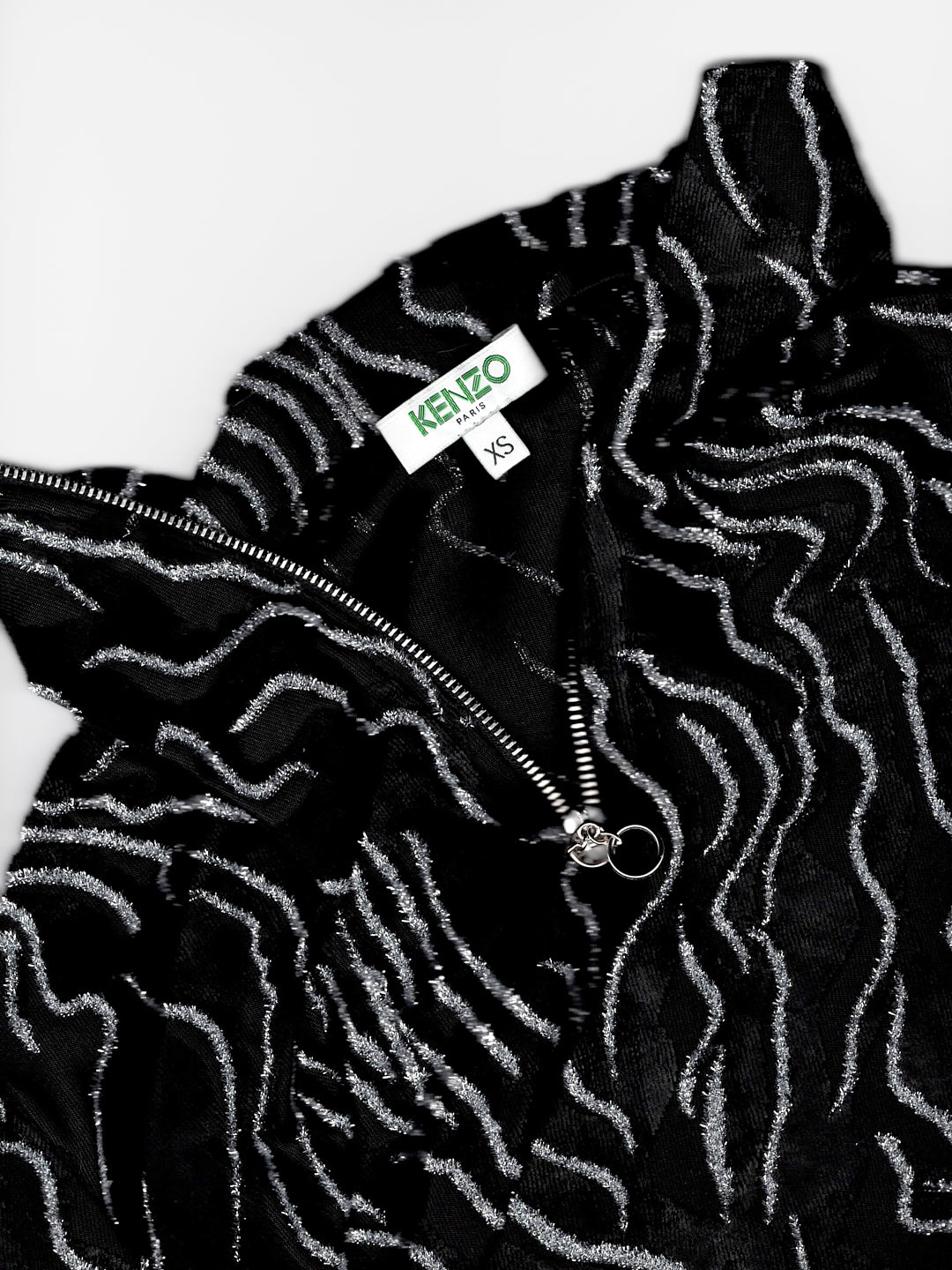 Kenzo Mesh & Velvet Top