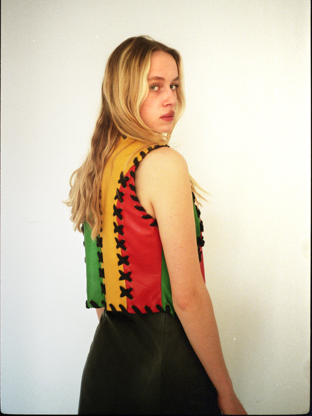 Moschino Leather Gilet
