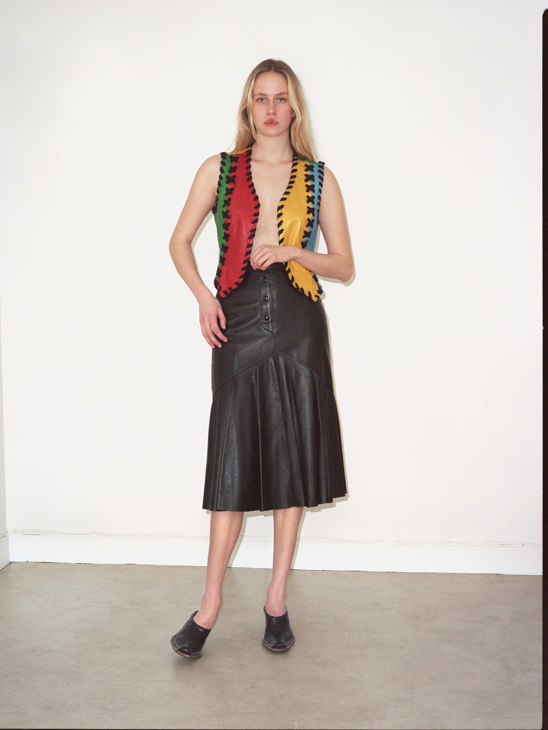 Moschino Leather Gilet