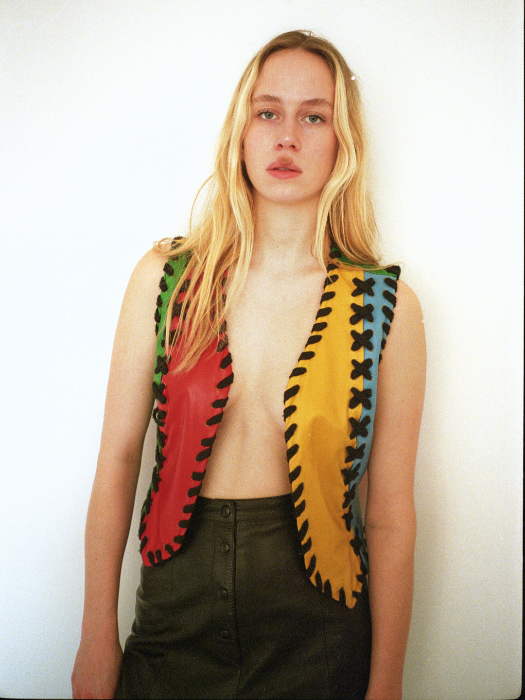Moschino Leather Gilet