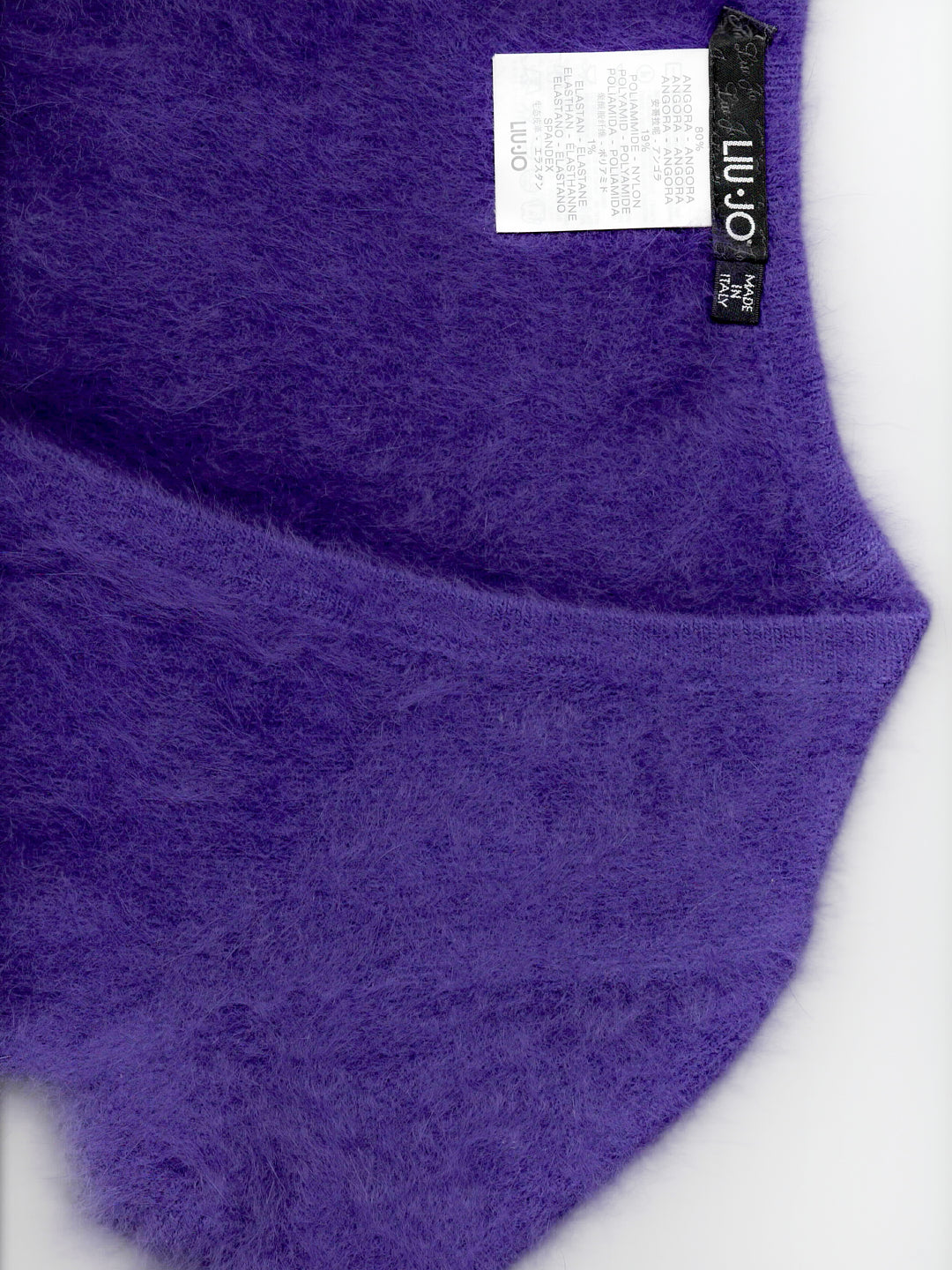 Fluffy Purple Crop Top
