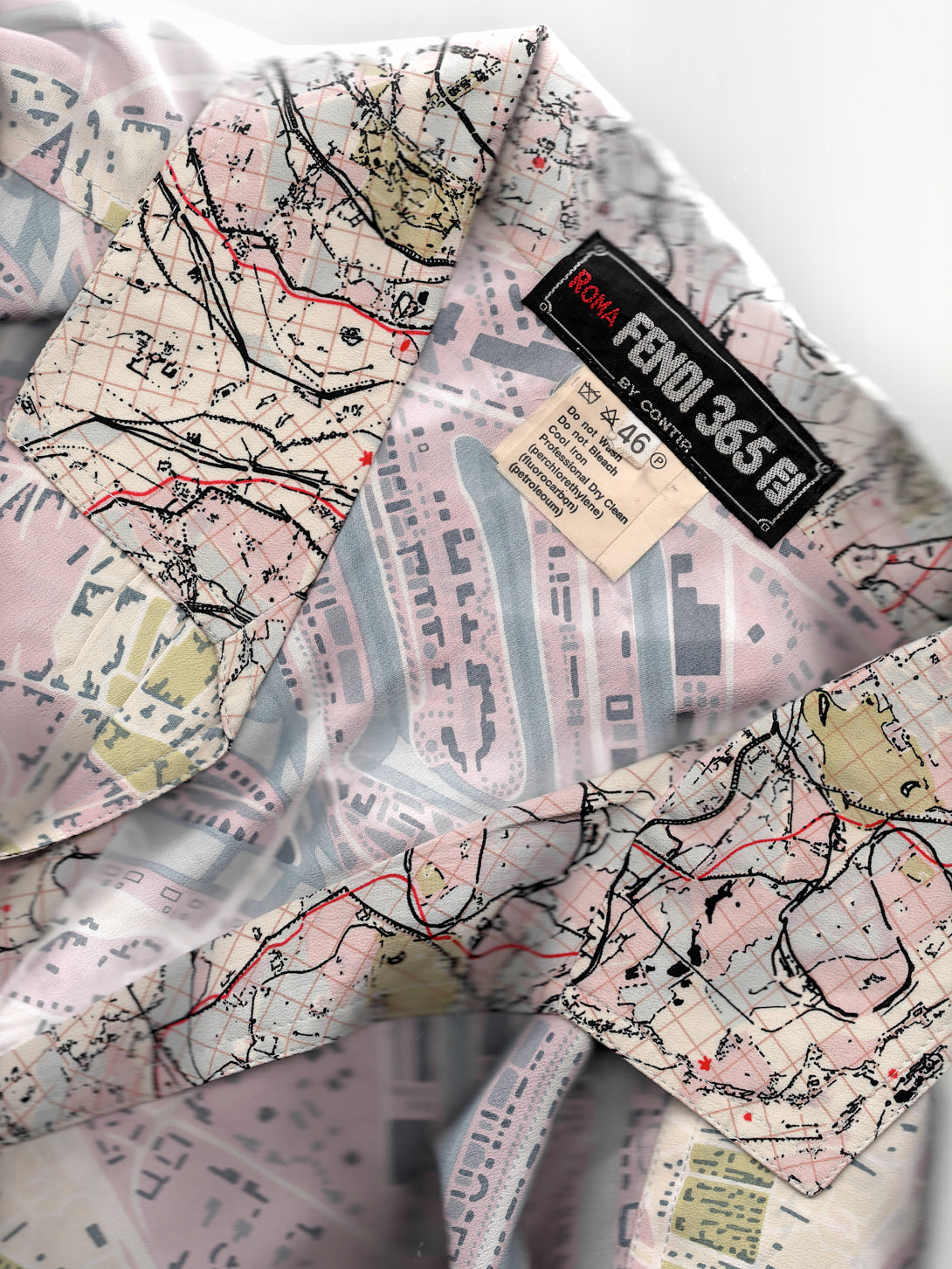 Fendi Silk Map Jacket