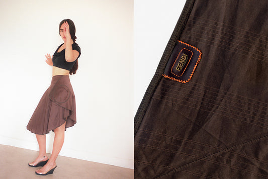 Fendi Geometric Skirt
