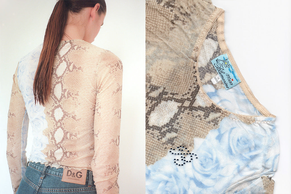 Blumarine Mesh Top