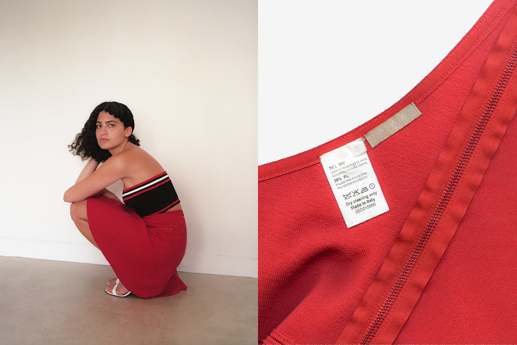 Azzedine Alaïa Red Skirt