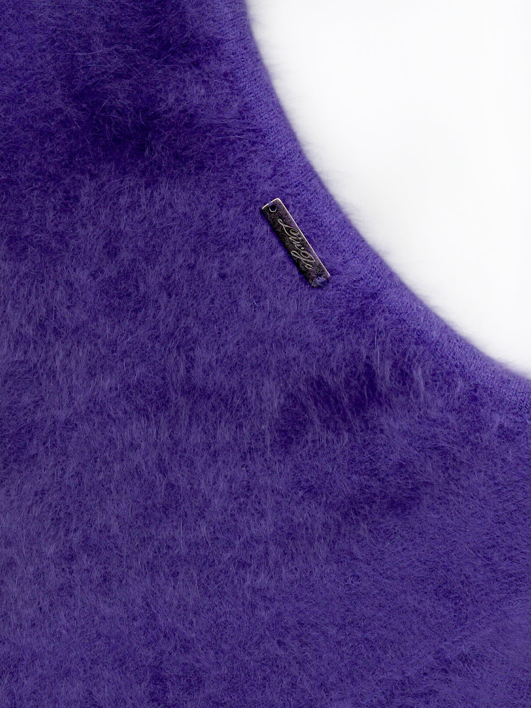 Fluffy Purple Crop Top