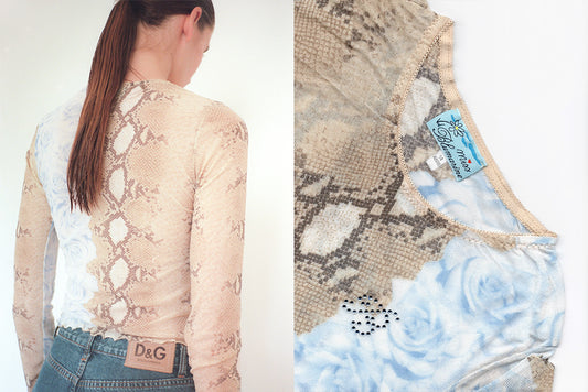 Blumarine Mesh Top