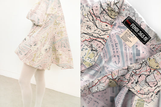 Fendi Silk Map Jacket